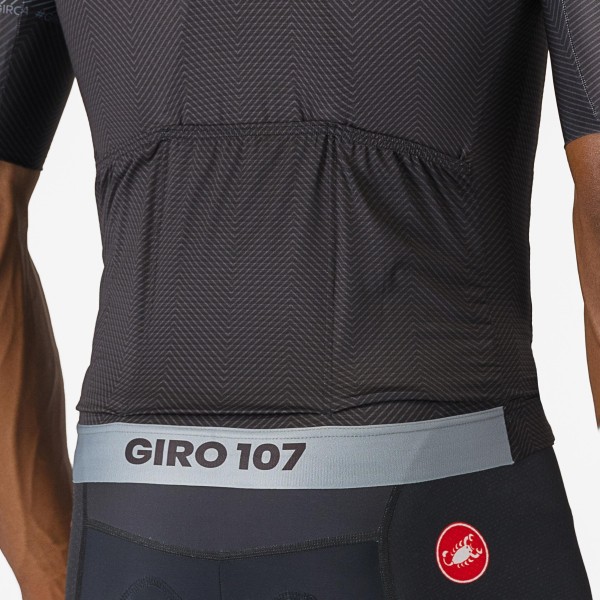 Heren Fietskleding Zwart Giro d'Italia 2024 koersshirt