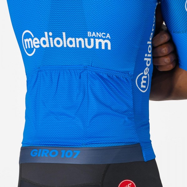 Heren Fietskleding Blauw Giro d'Italia 2024 koersshirt