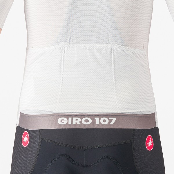 Heren Fietskleding Wit Giro d'Italia 2024 koersshirt