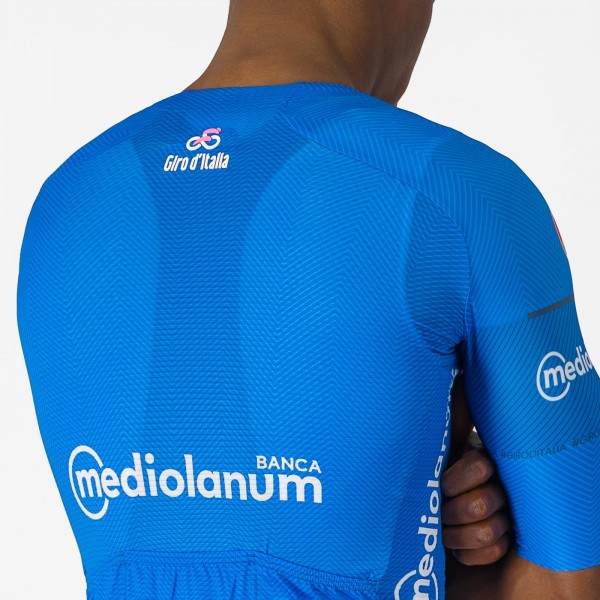 Heren Fietskleding Blauw Giro d'Italia 2024 koersshirt