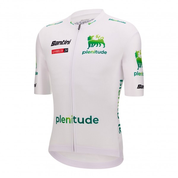 Heren Fietskleding Vuelta Espana witte trui 2024