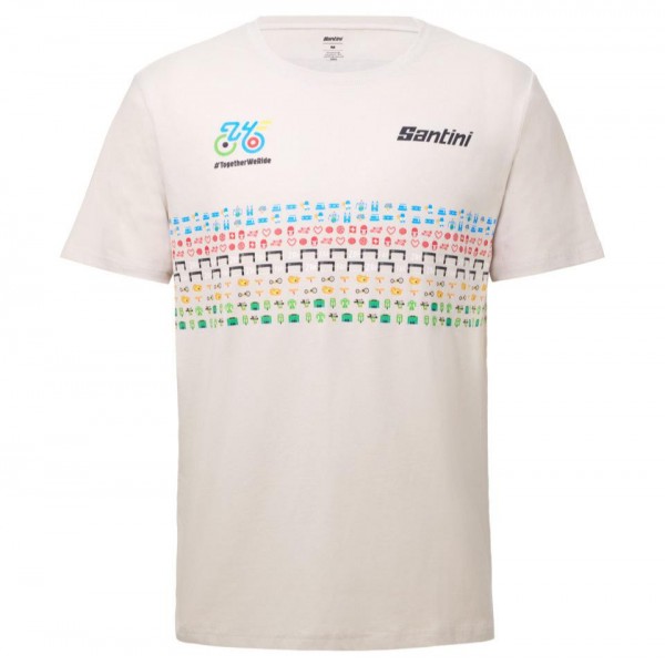 Heren Fietskleding Kleding Santini UCI WEG- EN PARA-WIELRENNEN ZURIGO T-shirt 2024