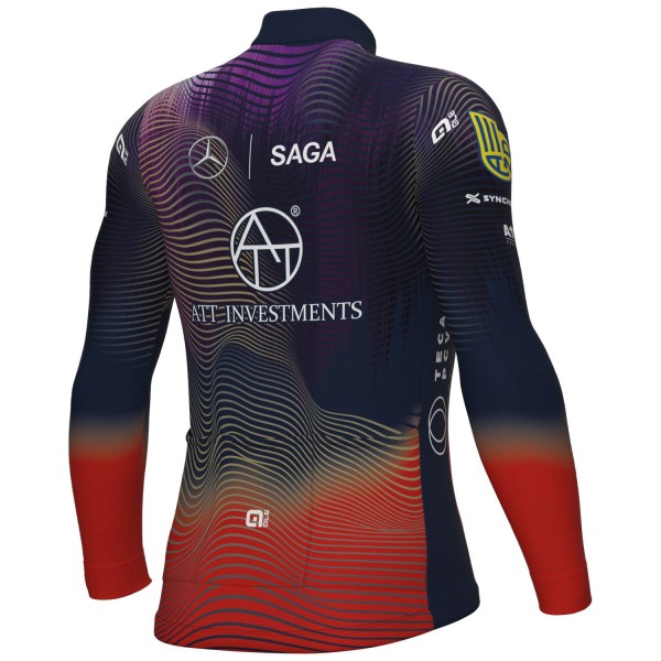 Heren Fietskleding Ale ATT Investments 2024 shirt met lange mouwen