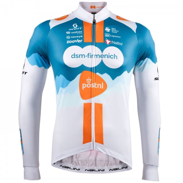 Heren Fietskleding Team DSM Firmenich Postnl 2024 shirt met lange mouwen