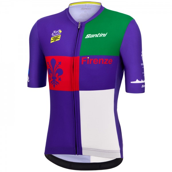 Heren Fietskleding Santini Tour de France 2024 trui - Florence Heren Fietskleding Santini Tour de France 2024 trui - Florence