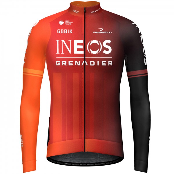 Heren Fietskleding Gobik Ineos Grenadiers 2024 Hyder-shirt met lange mouwen