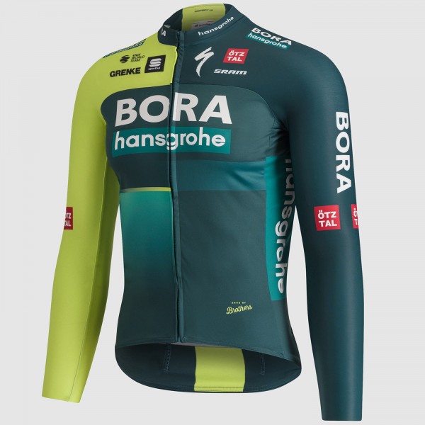 Heren Fietskleding Sportful Bora Hansgrohe 2024 Thermal shirt met lange mouwen Heren Fietskleding Sportful Bora Hansgrohe 2024 Thermal shirt met lange mouwen