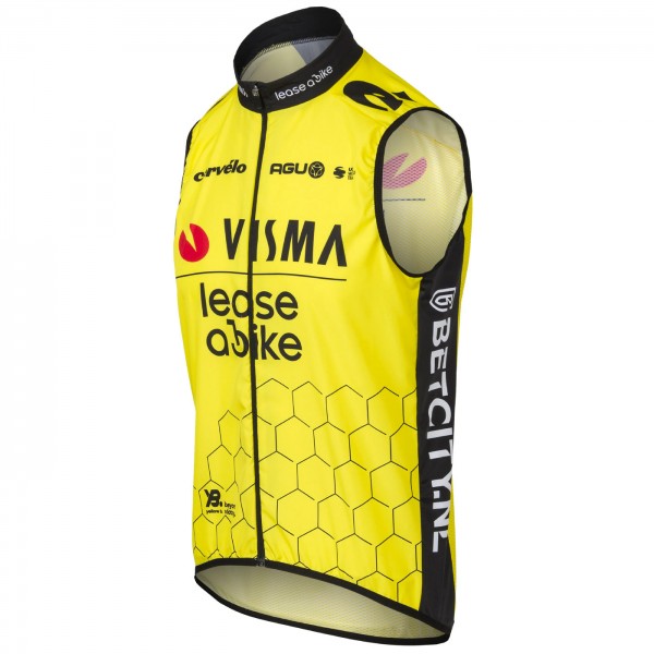 Heren Fietskleding Agu Wind Team Visma Lease a Bike 2024 vest
