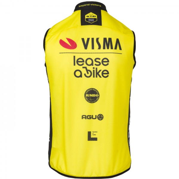 Heren Fietskleding Agu Wind Team Visma Lease a Bike 2024 vest
