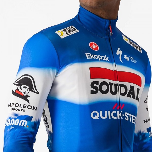 Heren Castelli Soudal Quick-Step 2024 Thermisch Shirt met Lange Mouwen