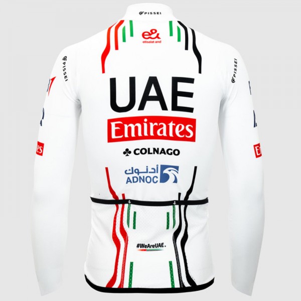 Heren Fietskleding Team UAE 2024 Primapelle shirt met lange mouwen Heren Fietskleding Team UAE 2024 Primapelle shirt met lange mouwen