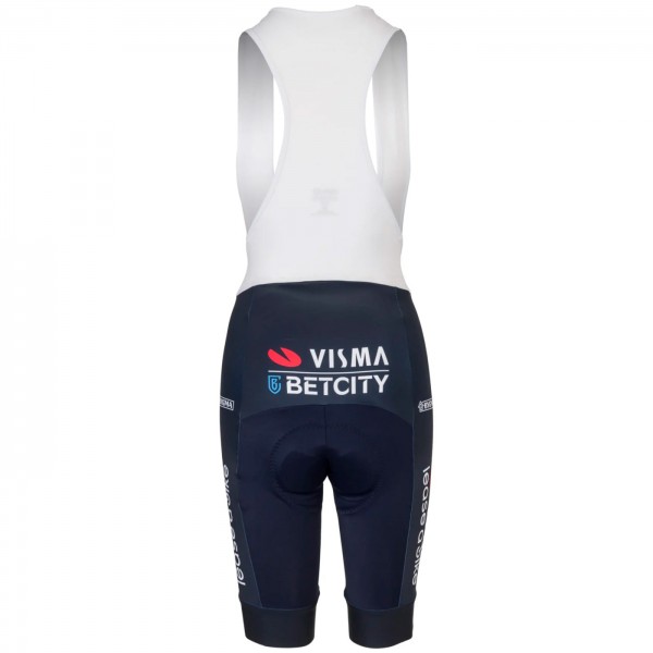 Dames Fietskleding Team Visma Lease een fiets 2024 De Renaissance dames bretels-TDF