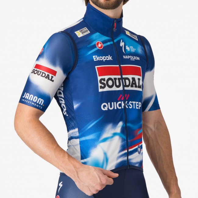 Heren Castelli Soudal Quick-Step Vest 2025 Pro Light Wind Vest Heren Castelli Soudal Quick-Step Vest 2025 Pro Light Wind Vest