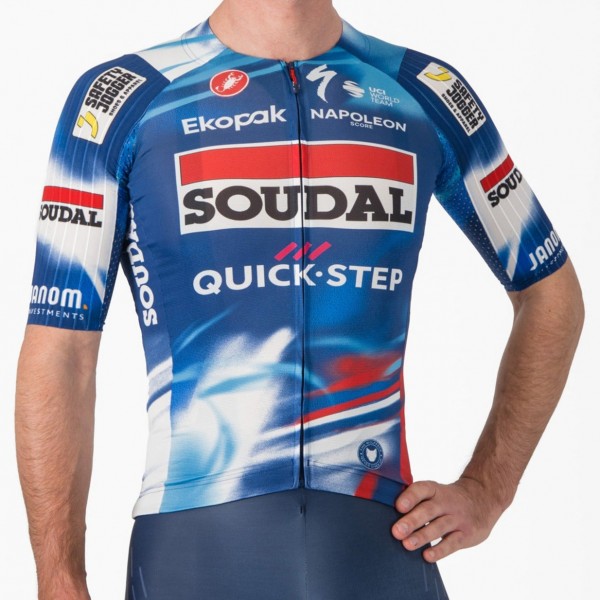 Heren Fietskleding Castelli Soudal Quick-Step 2025 Aero Race 8S Shirt