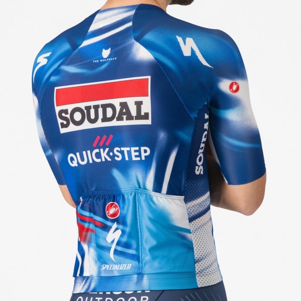 Heren Fietskleding Castelli Soudal Quick-Step 2025 Climber's A/C Shirt Heren Fietskleding Castelli Soudal Quick-Step 2025 Climber's A/C Shirt