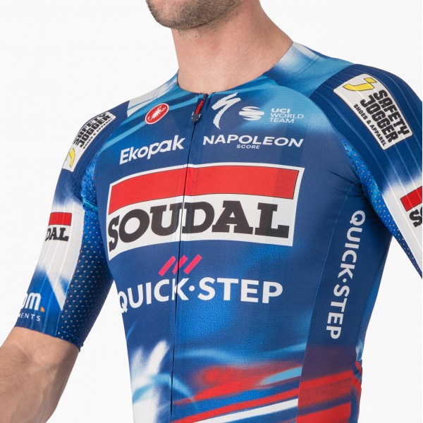 Heren Fietskleding Castelli Soudal Quick-Step 2025 Aero Race 8S Shirt
