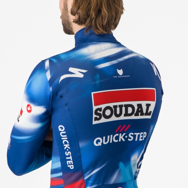 Heren Fietskleding Castelli Soudal Quick-Step 2025 Pro Thermal Mid trui met lange mouwen