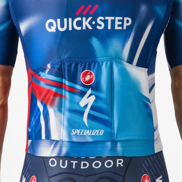 Heren Fietskleding Castelli Soudal Quick-Step 2025 Climber's A/C Shirt Heren Fietskleding Castelli Soudal Quick-Step 2025 Climber's A/C Shirt