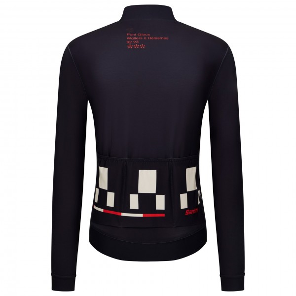 Heren Fietskleding Santini Parijs-Roubaix 2025 trui met lange mouwen