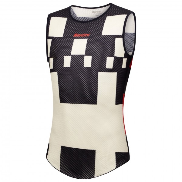 Heren Fietskleding Santini Paris Roubaix 2025 Mouwloos Ondershirt Heren Fietskleding Santini Paris Roubaix 2025 Mouwloos Ondershirt