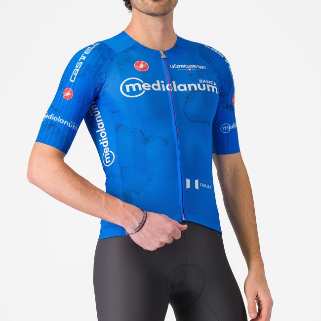 Heren Fietskleding Blauwe Giro d'Italia 2025 Race 8S Shirt Heren Fietskleding Blauwe Giro d'Italia 2025 Race 8S Shirt