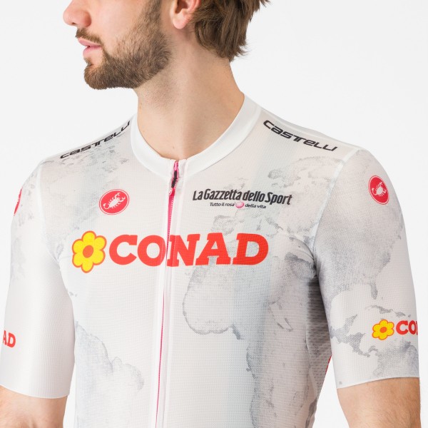 Heren Fietskleding Wit Giro d'Italia 2025 Competizione 3-shirt Heren Fietskleding Wit Giro d'Italia 2025 Competizione 3-shirt