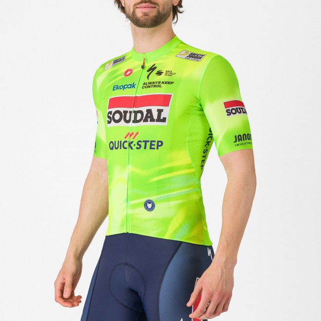 Heren Fietskleding Castelli Soudal Quick-Step 2025 Competizione 3 Shirt-Visibility 25 Heren Fietskleding Castelli Soudal Quick-Step 2025 Competizione 3 Shirt-Visibility 25