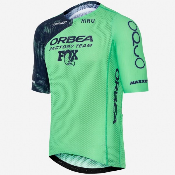 Heren Fietskleding Hiru Orbea Factory Team 2025 Lab Race Zipless Shirt