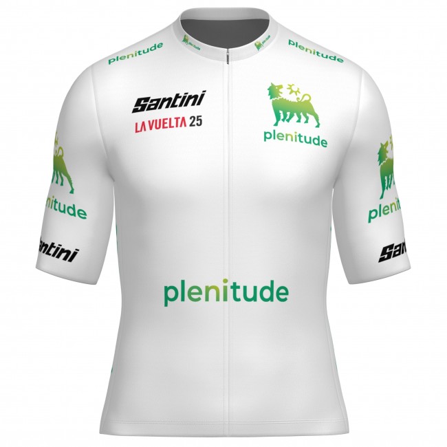Santini witte Vuelta España 2025-jersey voor heren Santini witte Vuelta España 2025-jersey voor heren