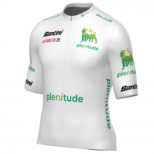 Santini witte Vuelta España 2025-jersey voor heren Santini witte Vuelta España 2025-jersey voor heren