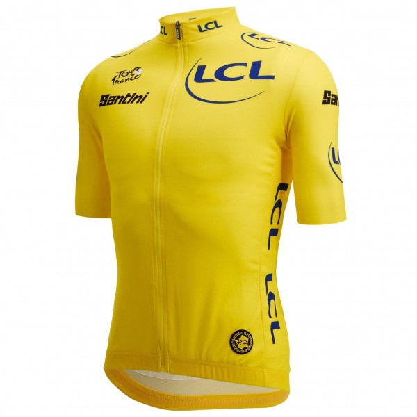 Heren Fietskleding Tour de France 2025 Fan Line Geel Shirt