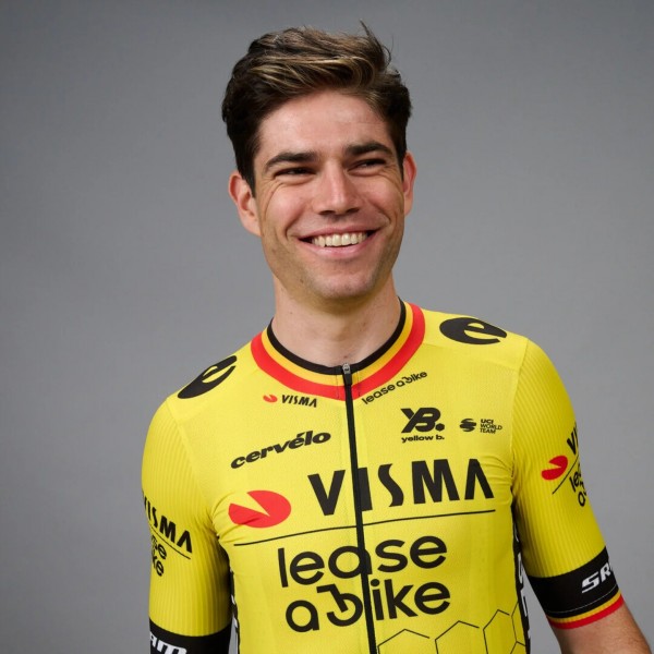 Heren Fietskleding Team Visma Lease a Bike 2025 shirt - Wout Van Aert