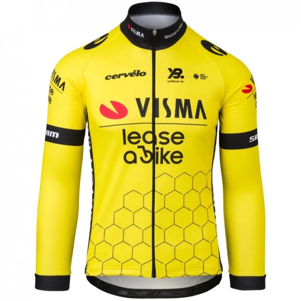 Heren Team Visma Lease a Bike 2025 shirt met lange mouwen