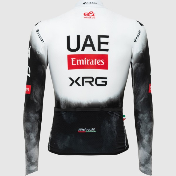 Heren UAE Team Emirates 2025 Primapelle Pissei shirt met lange mouwen Heren UAE Team Emirates 2025 Primapelle Pissei shirt met lange mouwen