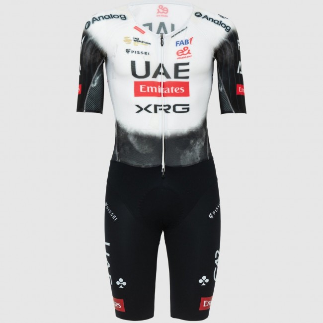 Heren UAE Team Emirates 2025 Hybrid Pissei bodysuit Heren UAE Team Emirates 2025 Hybrid Pissei bodysuit
