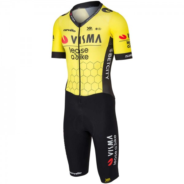 Heren Team Visma Lease a bike 2025 Premium skinsuit kleding Heren Team Visma Lease a bike 2025 Premium skinsuit kleding