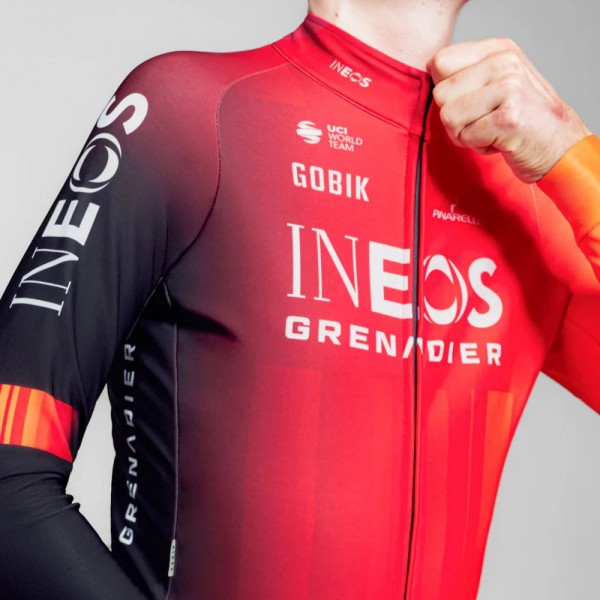 Heren Fietskleding Gobik Ineos Grenadiers 2025 Hyder trui met lange mouwen