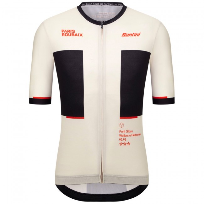 Heren Fietskleding Santini Parijs-Roubaix 2025 Shirt Heren Fietskleding Santini Parijs-Roubaix 2025 Shirt