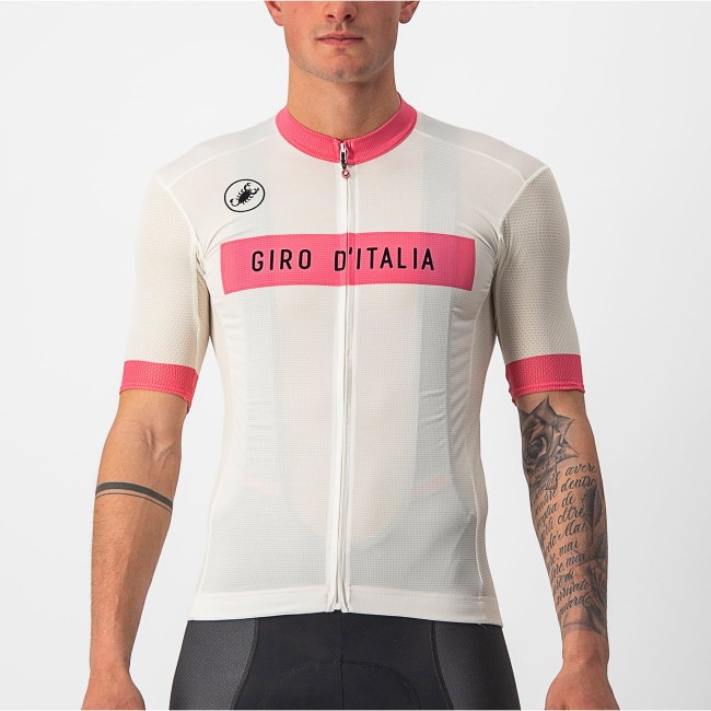 Giro d'Italia 2023 FUORI-MAGLIA BIANCO fietsshirt met korte mouwen Giro d'Italia 2023 FUORI-MAGLIA BIANCO fietsshirt met korte mouwen