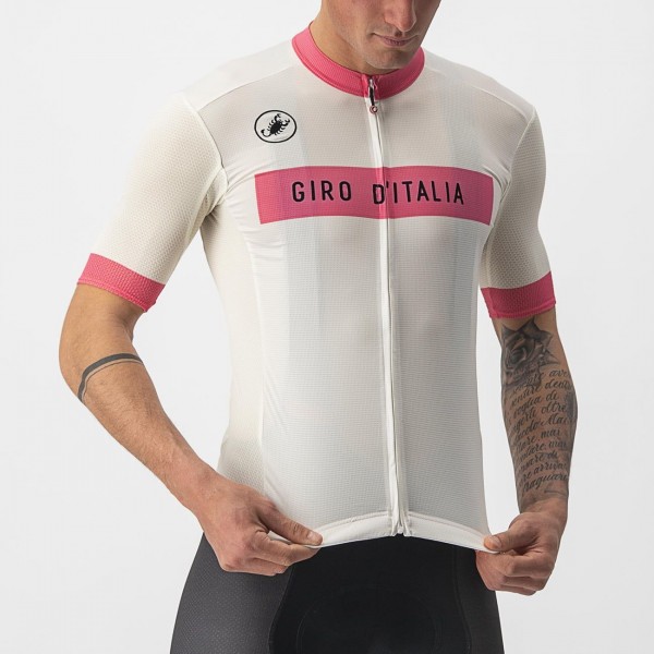 Giro d'Italia 2023 FUORI-MAGLIA BIANCO fietsshirt met korte mouwen Giro d'Italia 2023 FUORI-MAGLIA BIANCO fietsshirt met korte mouwen