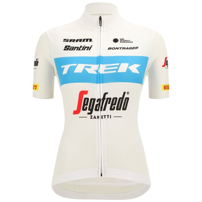 TREK-SEGAFREDO damesteam 2022 wielershirt met korte mouwen (lange ritssluiting) professioneel wielerteam TREK-SEGAFREDO damesteam 2022 wielershirt met korte mouwen (lange ritssluiting) professioneel wielerteam