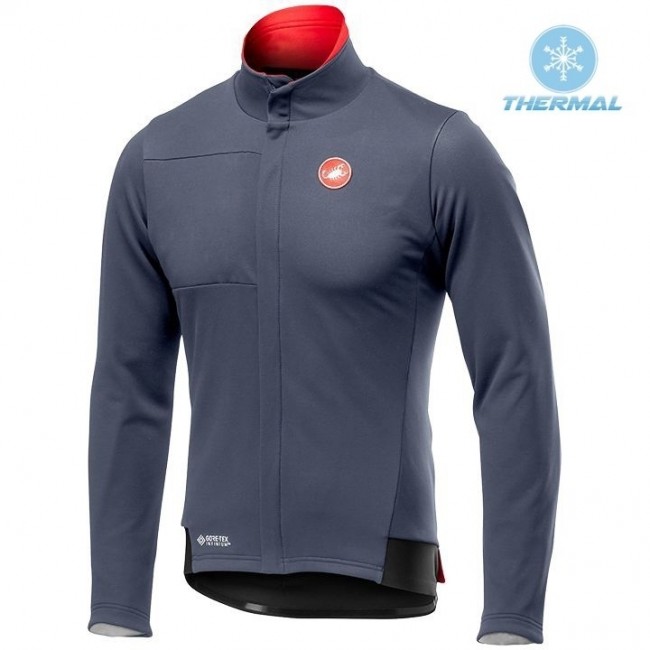 2019 Casteli DE Grey Thermal Wielershirt Lange Mouw 393PLRU 2019 Casteli DE Grey Thermal Wielershirt Lange Mouw 393PLRU