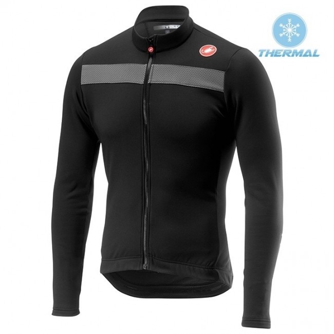 2019 Casteli Puro 3 Zwart Thermal Wielershirt Lange Mouw 107HNAR 2019 Casteli Puro 3 Zwart Thermal Wielershirt Lange Mouw 107HNAR