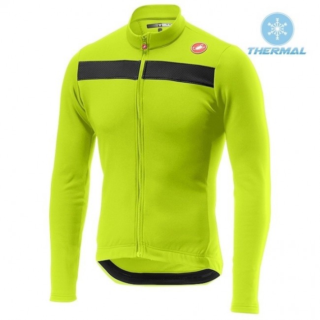 2019 Casteli Puro 3 Geel Thermal Wielershirt Lange Mouw 437XSAE 2019 Casteli Puro 3 Geel Thermal Wielershirt Lange Mouw 437XSAE