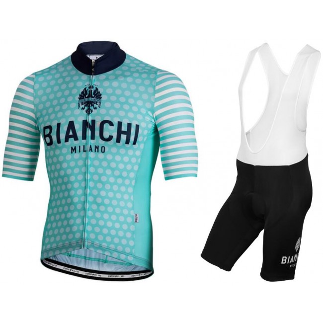 BIANCHI MILANO Davoli Fietskleding Set Wielershirt Korte Mouw+Korte Fietsbroeken Bib BIANCHI MILANO Davoli Fietskleding Set Wielershirt Korte Mouw+Korte Fietsbroeken Bib