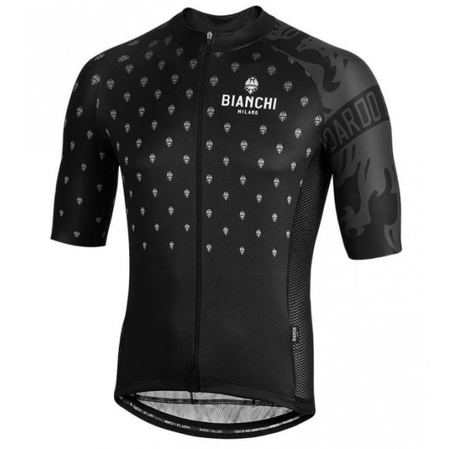 BIANCHI MILANO Savignano Black Wielershirt Korte Mouw BIANCHI MILANO Savignano Black Wielershirt Korte Mouw