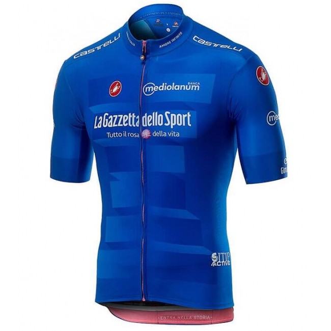 Giro D'Italia 2019 AZZURRA Wielershirt Korte Mouw Giro D'Italia 2019 AZZURRA Wielershirt Korte Mouw