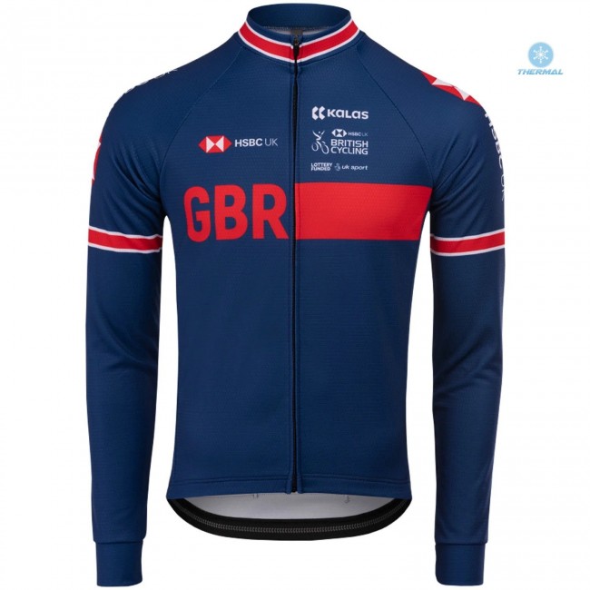 2020 Kalas GBR Country Team Blauw Thermal Wielershirt Lange Mouw 580NGCD 2020 Kalas GBR Country Team Blauw Thermal Wielershirt Lange Mouw 580NGCD