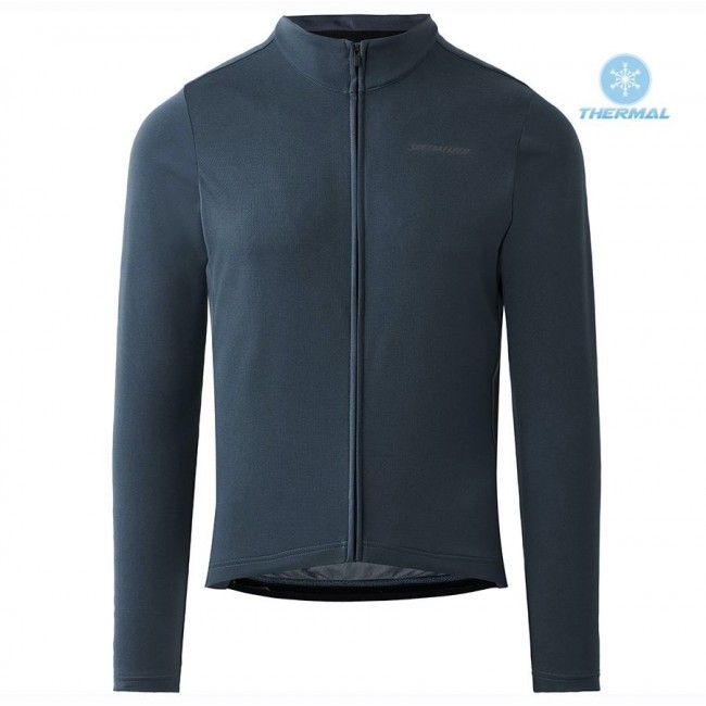 2020 Specialized Grey-Blauw Thermal Wielershirt Lange Mouw 936VNLQ 2020 Specialized Grey-Blauw Thermal Wielershirt Lange Mouw 936VNLQ