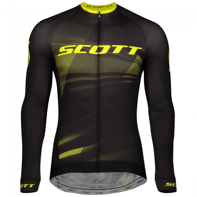 2020 Scott RC Pro Zwart-Geel Fietskleding Wielershirt Lange Mouw 196GDMB 2020 Scott RC Pro Zwart-Geel Fietskleding Wielershirt Lange Mouw 196GDMB